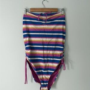 Aerie Multicolor Striped Swimsuit